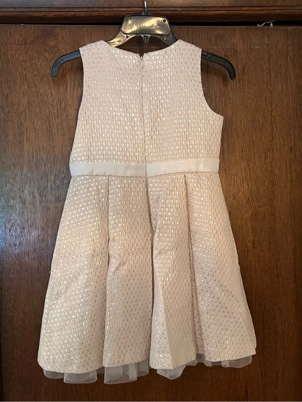 Girls Gymboree Size 10 Ivory Bow-Accent Party Dress
